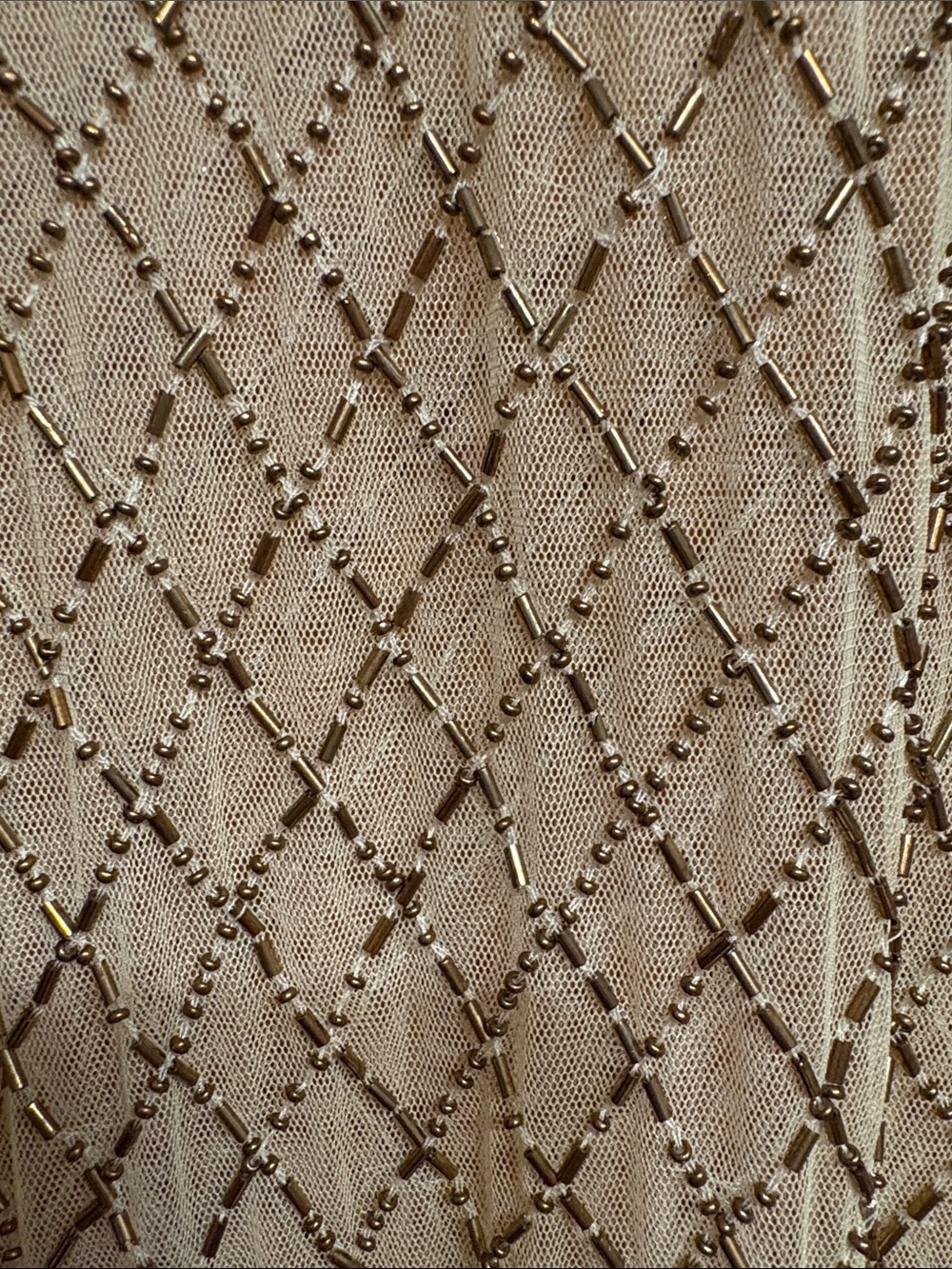 Anthropologie Sheer Beaded Column Maxi Dress - Picture 8 of 8